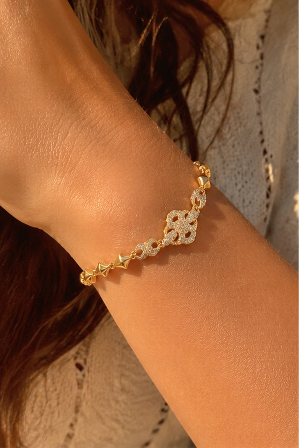 Lumière Lace Crystal Bracelet