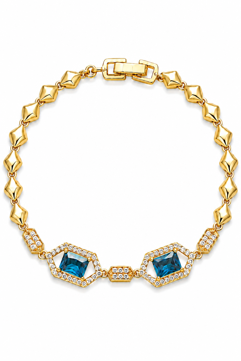 Azure Reverie Blue Crystal Bracelet